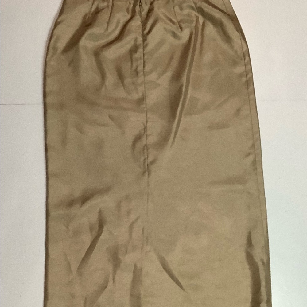 Rena Rowan satin Gold Women's Blazer and Skirt Set - Picture 11 of 15